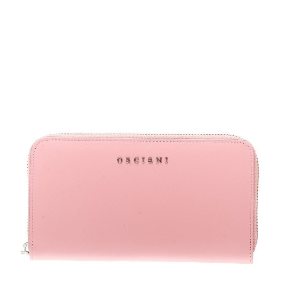 Orciani Full Zip Pink Leather Wallet - NWT